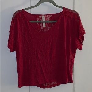 Lace cotton top
